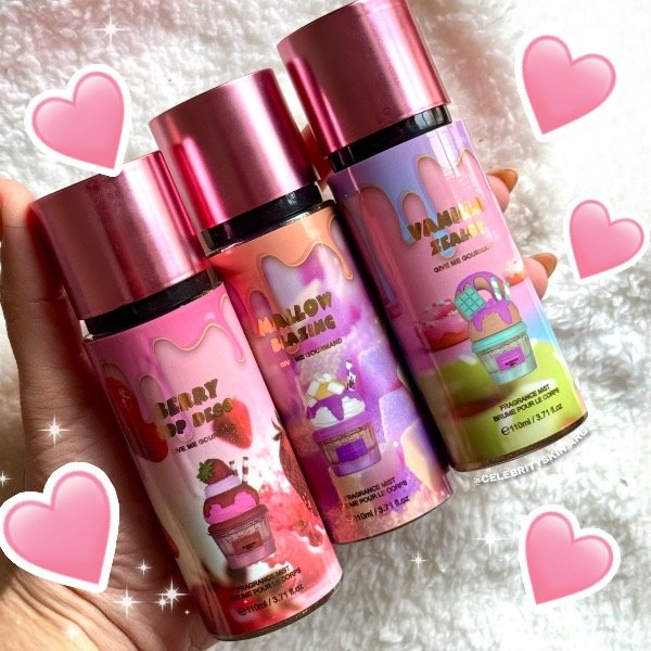 Producto - BODY SPLASH CON GLITTER DORADO VAINILLA FRUTOS ROJOS Y MALVAVISCO X 3 UNIDADES