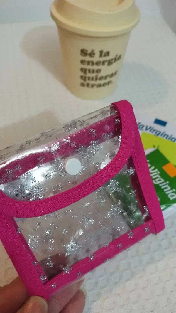 Producto - PORTA SAQUITO DE TE FUCSIA CON BLANCO - 0