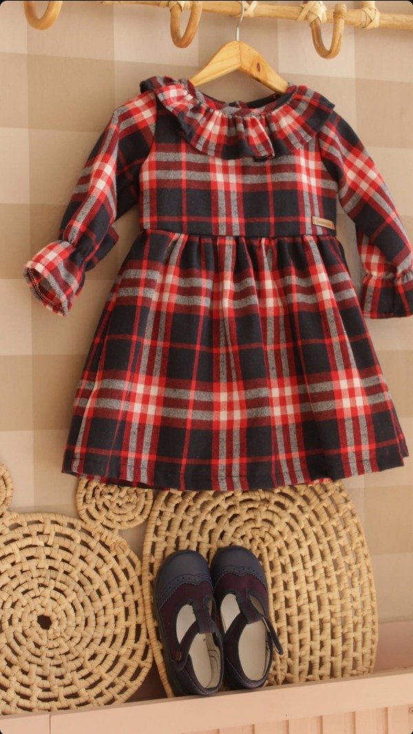 Producto - Vestido escocés paño