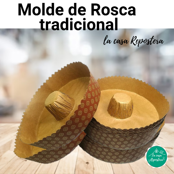 Producto - MOLDE DE ROSCA PAPEL DECORADO X 2 UNIDADES