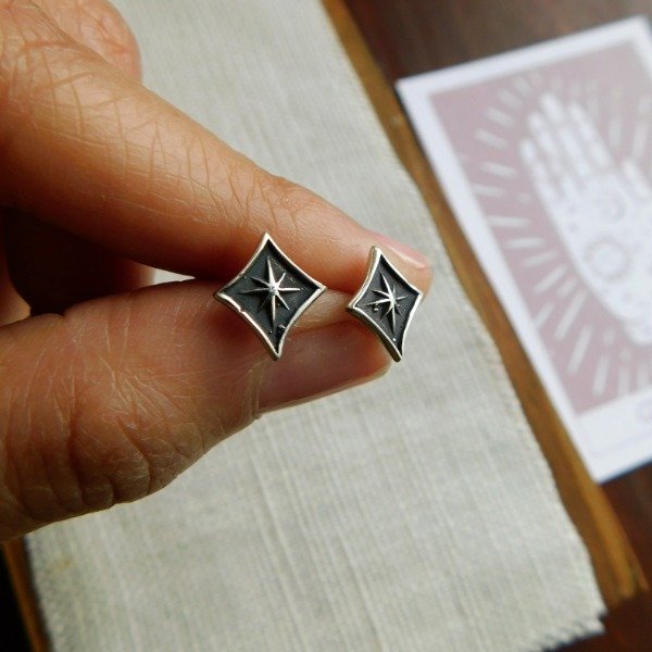 Producto - Aros Estrellas Plata - 1