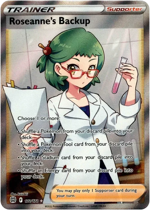 Producto - Roseanne's Backup Full Art - 172/172 - Brilliant Stars - Holo