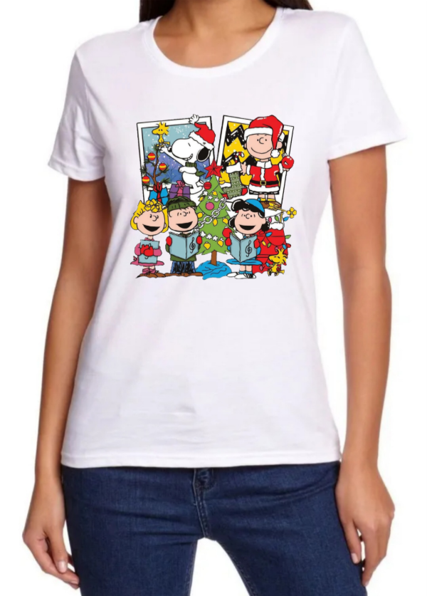 Producto - Remera Mujer Snoopy Navidad