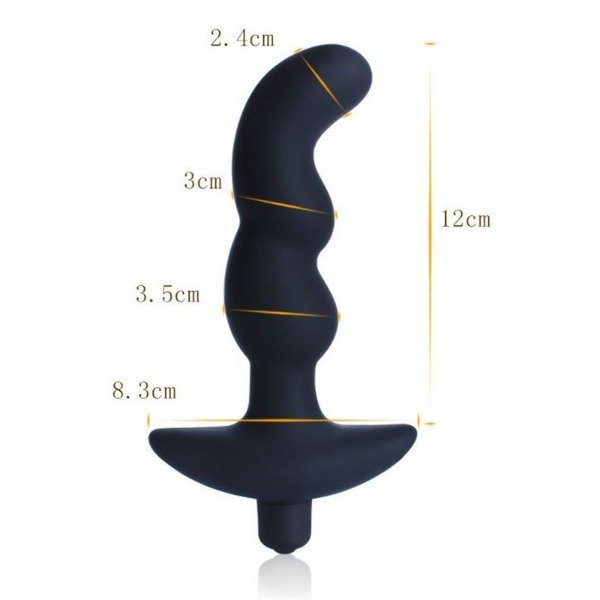 Producto - Plug Anal Silicona Con Vibrador