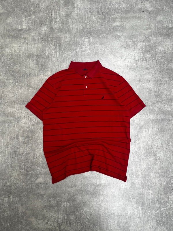Producto - Chomba Nautica Stripped Roja T.L