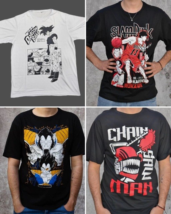 Producto - Remera de algodon Anime varios  (ingrese para elegir)
