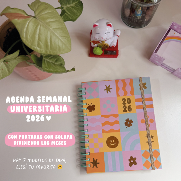 Producto - Agenda universitaria 2026 - Con portadas a color! - PREVENTA