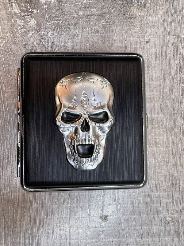 Producto - Cigarrera Metal Calavera