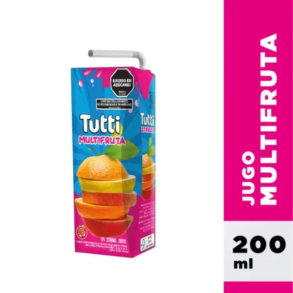 Producto - Jugo Multifruta 200ml x 9 un. - Tutti