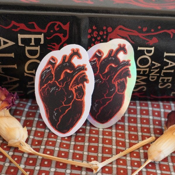 Producto - Sticker corazón negro