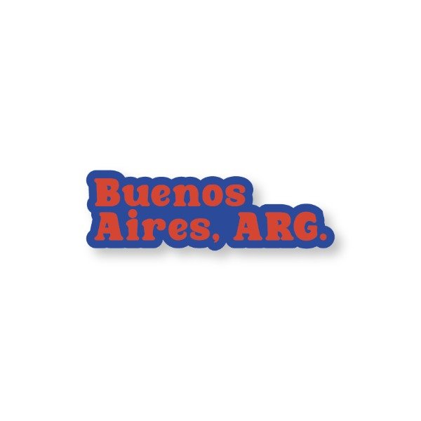 Producto - Sticker BUENOS AIRES, ARG. Azul