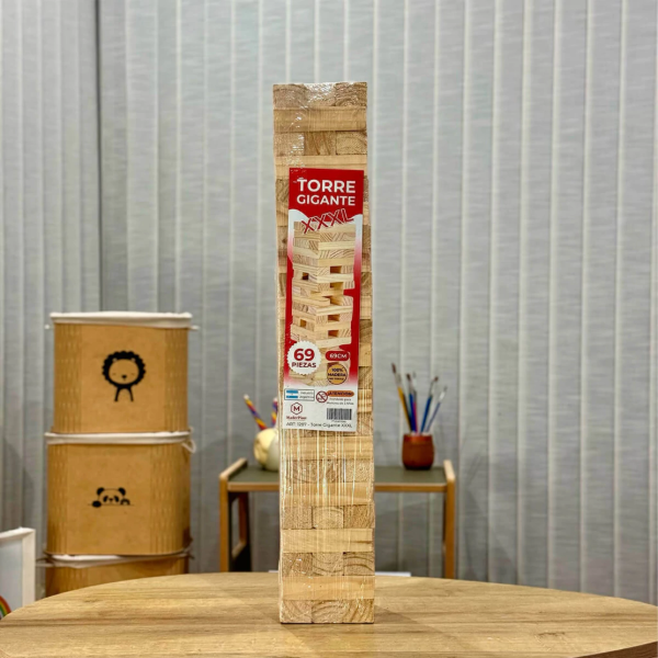 Producto - Yenga Torre Gigante 69 cm - 69 Piezas de Madera xxxl