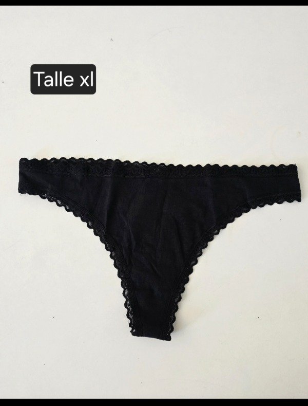 Panty thong Victoria's secrets talle Xl negra