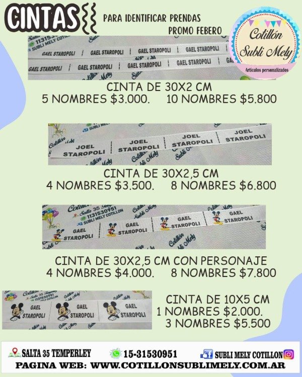 Producto - PROMO CINTAS