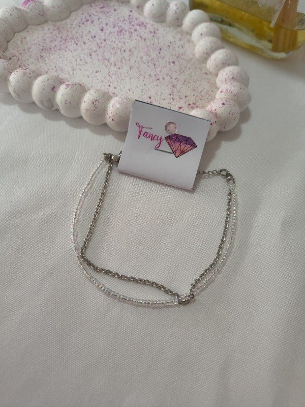 Producto - Pulsera doble transparente