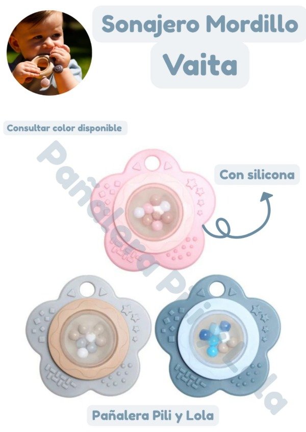 Producto - Mordillo sonajero Vaita -Consultar color disponible-