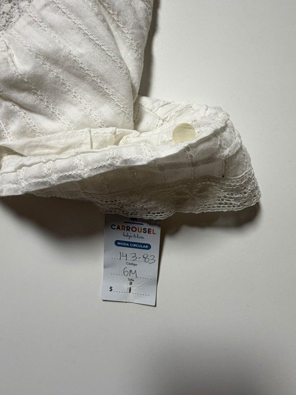 Producto - Vestido blanco Little Akiabara 6 meses - 4