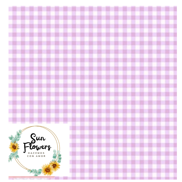 Producto - Cuadrillé lila pastel