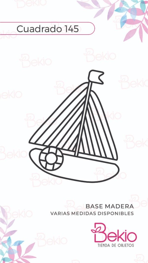 Producto - Sello Cuadrado 145 - Barco