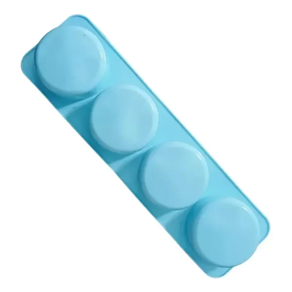Producto - Molde Silicona Para Jabon Artesanal Redondo X 4 - 0