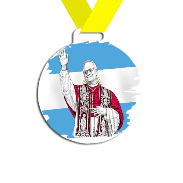 Producto - Medalla Plastica Personalizada visita Papa León XIV #30 - 11