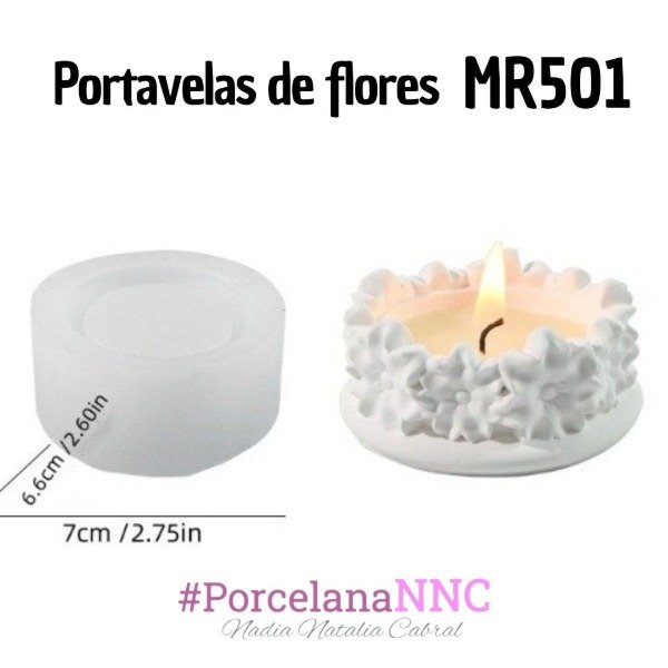Producto - Portavelas de flores MR501