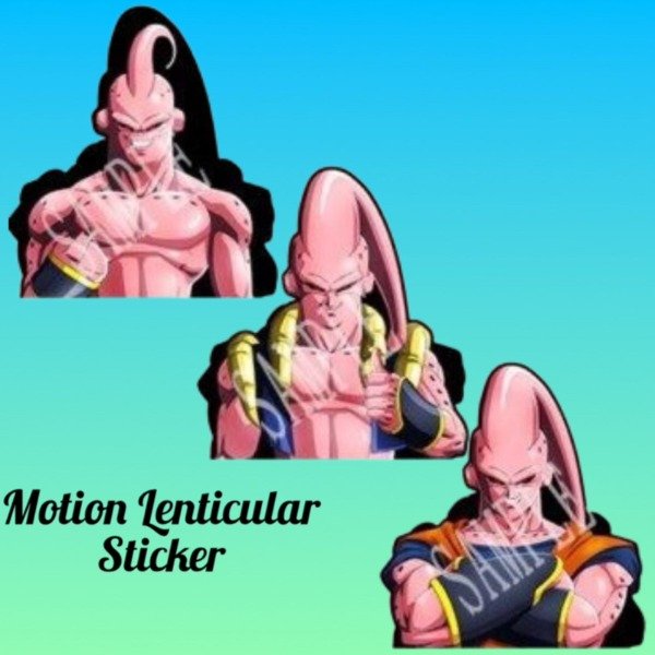 Producto - Sticker Lenticular Dragon Ball Z Majin Buu M2