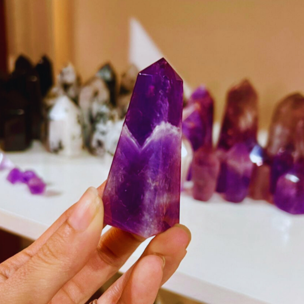 Producto - Obelisco de Amatista Chevron 05