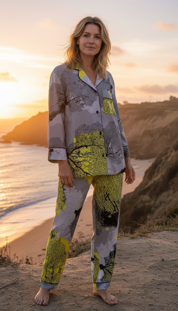 Producto - set camisero 3 piezas coral gris