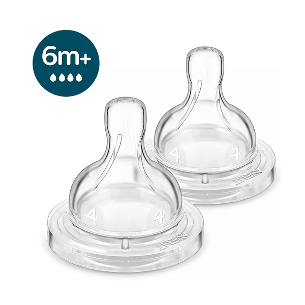 Producto - 2 TETINAS AVENT CLASIC FLUIDO LENTO 6M+