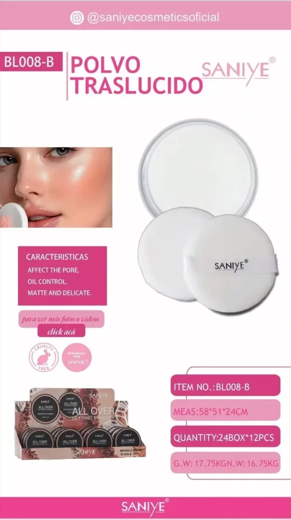 Producto - SANIYE POLVO TRASLÚCIDO ALL OVER