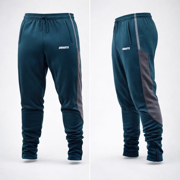 Producto - Pantalón Cibarta acetato Modelo combinado verde con Gris