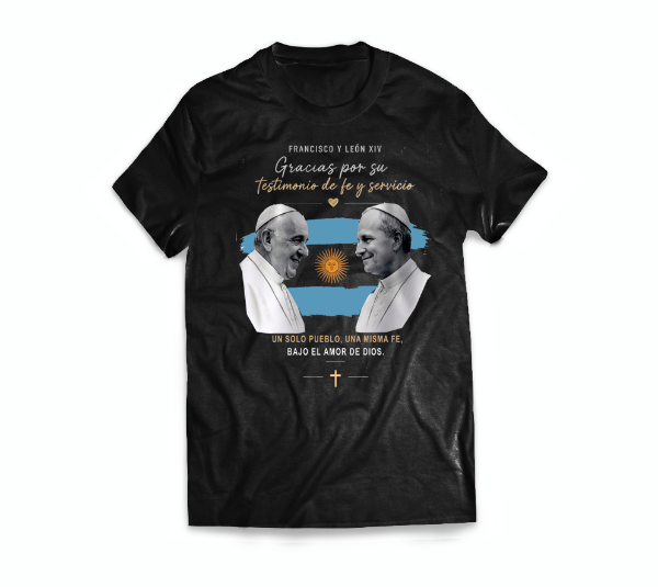 Producto - Remera Personalizad Papa León XIV Argentina #35 - 0