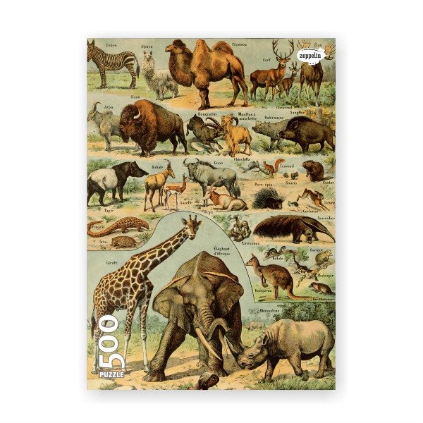 Producto - Puzzle Zeppelin 500 Animales De La Sabana [Alquiler]