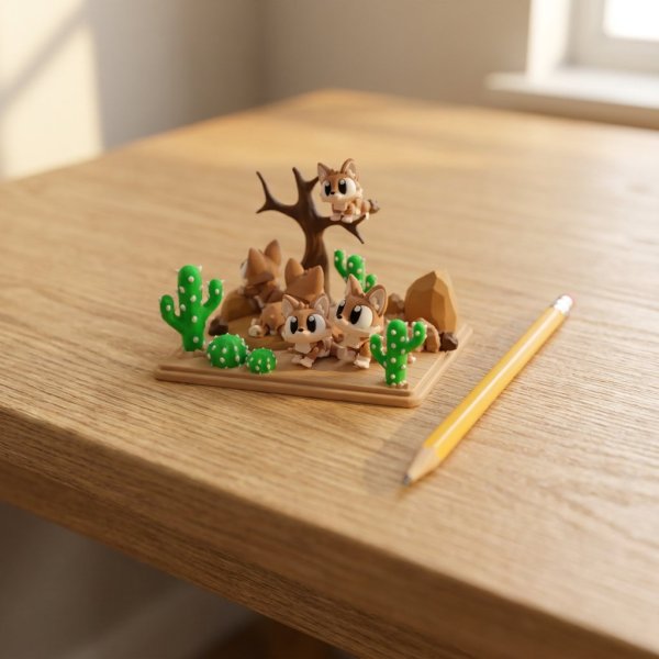 Producto - Zorro del Desierto con Playset - 2