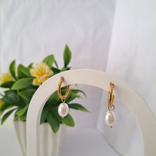 Producto - Aros Cubano Perla - Código: 000026 - 1