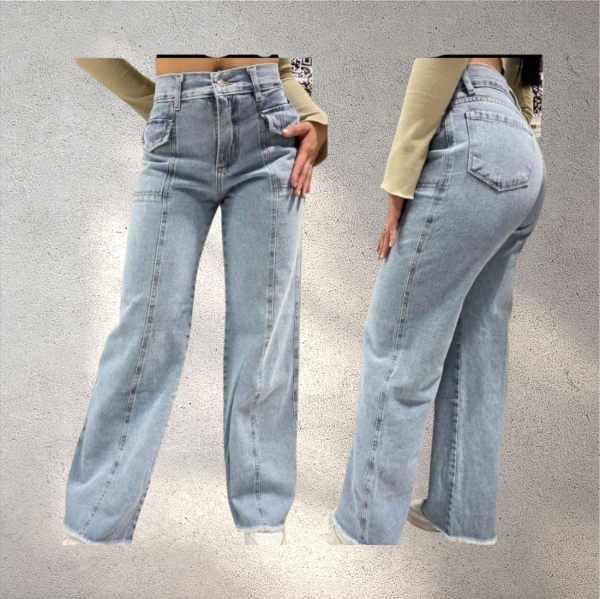 Producto - Jean wide leg bolsillos front.