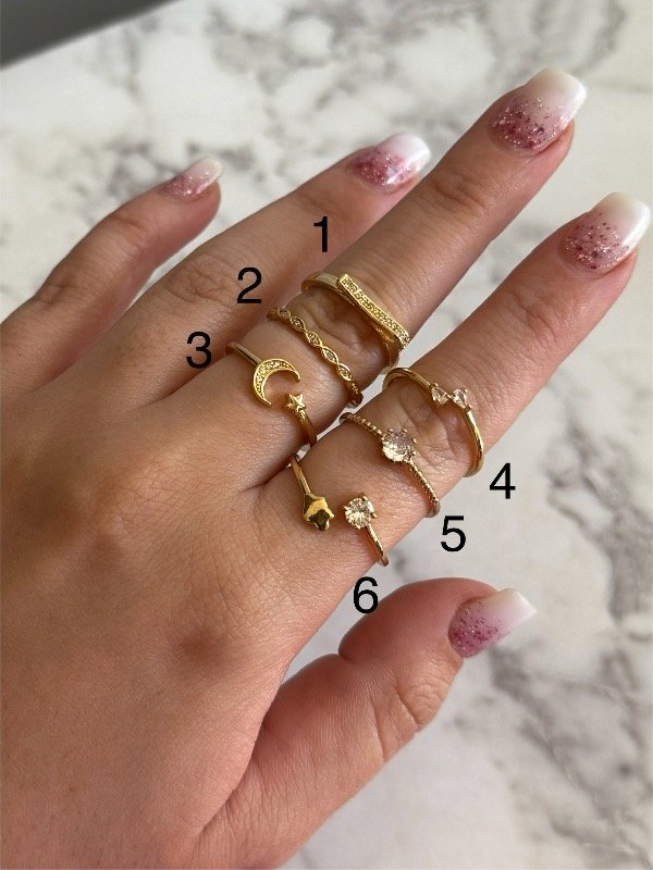 Producto - ANILLOS REGULABLES ACERO DORADO