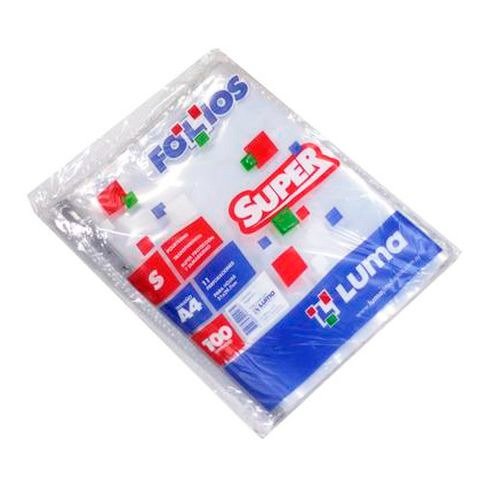Producto - FOLIO A4 POLIETILENO SUPER 70 MICRONES X100 LUMA