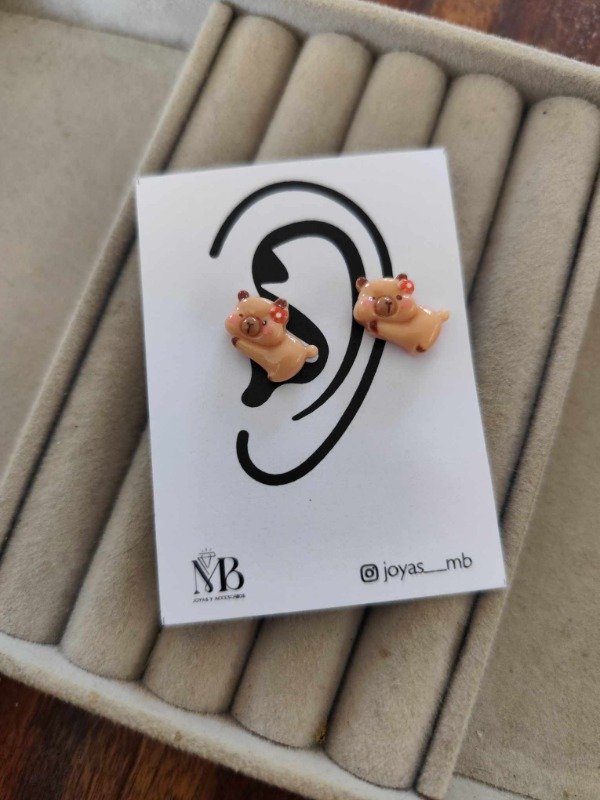 Producto - Aros capibara modelo 4. Acero quirúrgico