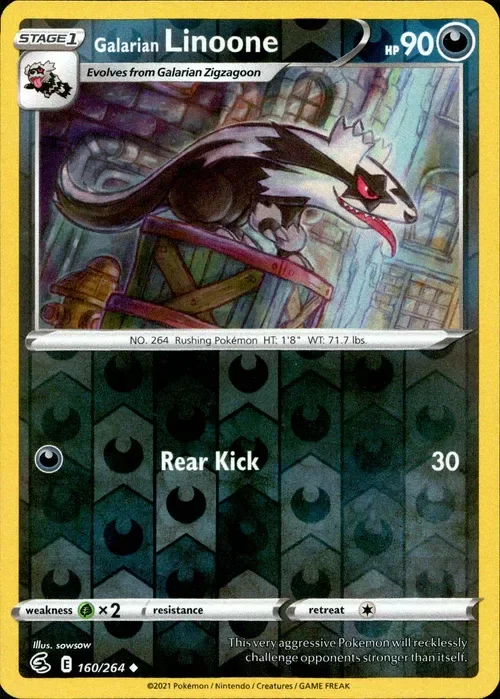 Producto - Galarian Linoone - 160/264 - Fusion Strike - Reverse Holo