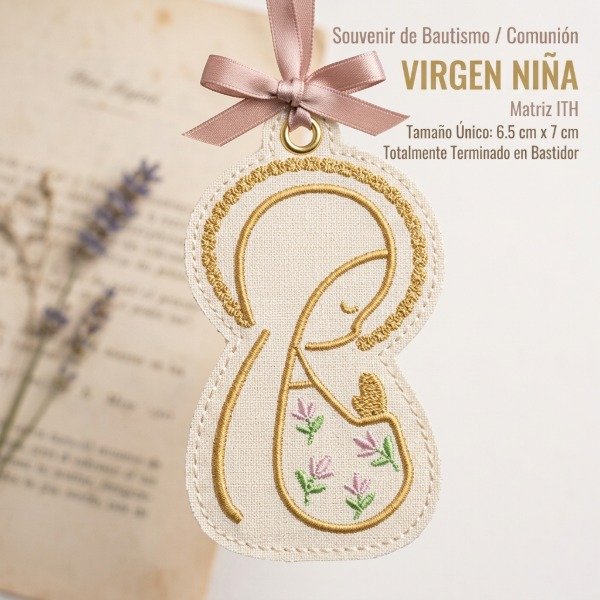 Producto - Matriz de Bordado - Souvenir ITH - Virgen Niña - 3