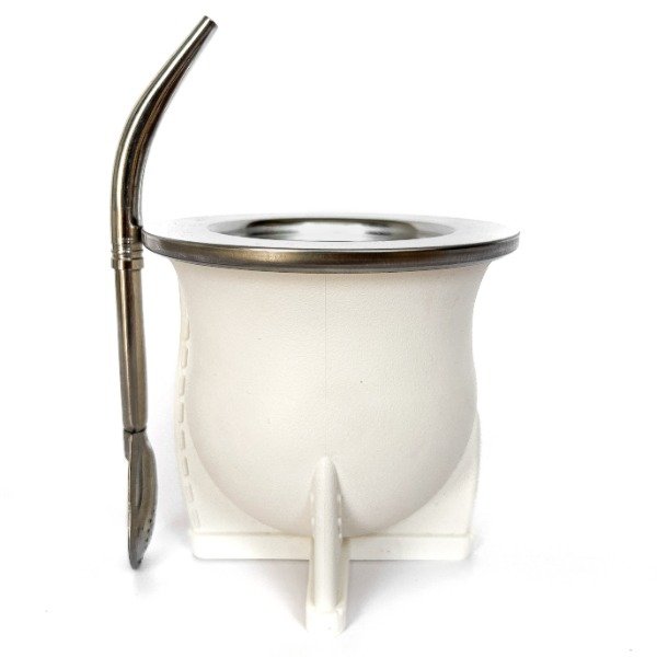 Producto - Camionero Vegano Blanco (PVC) + Bombilla