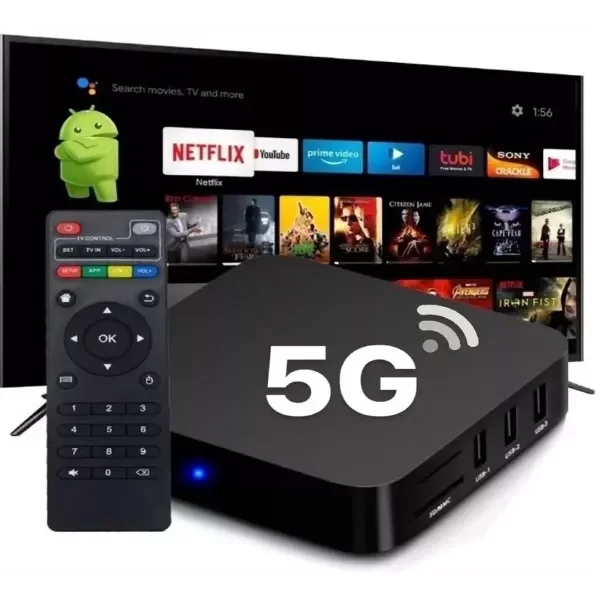 Producto - Conversor Smart Tv Box 5g 4k 64gb 4gb Ram Netflix Youtube