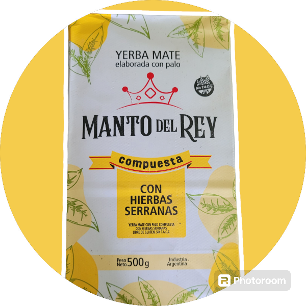 Producto - Yerba Manto del Rey (con Hierbas Serranas) Sin T.A.C.C