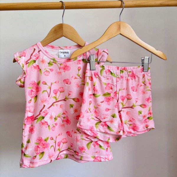 Producto - PIJAMA VERANO FLORES (ROSA)