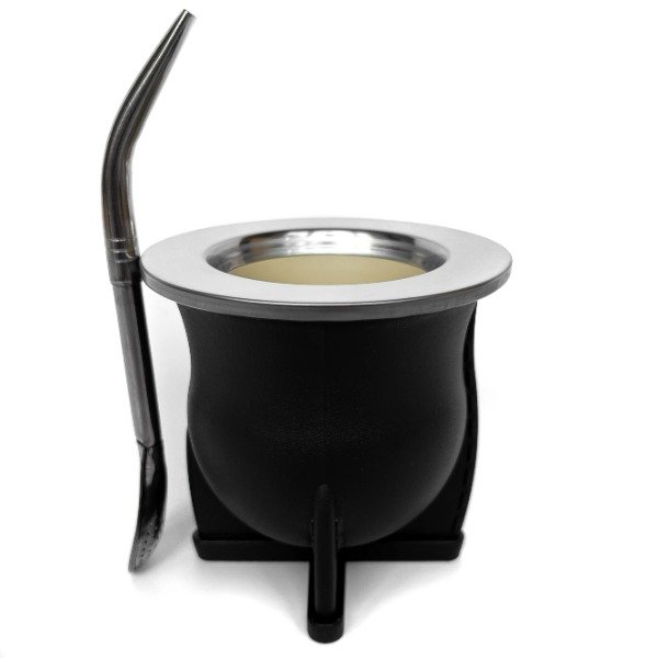 Producto - Camionero Vegano Negro (PVC) + Bombilla