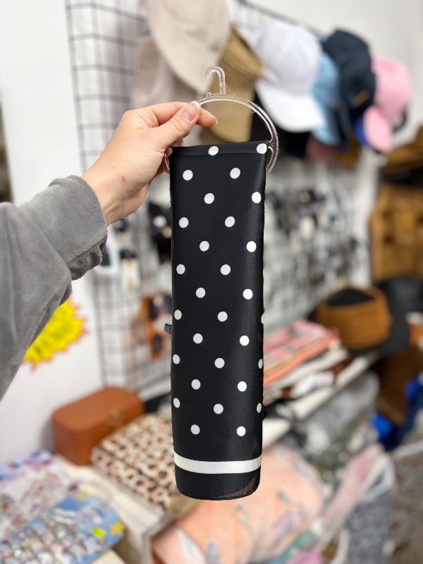 Producto - Pañuelo grande negro puntos