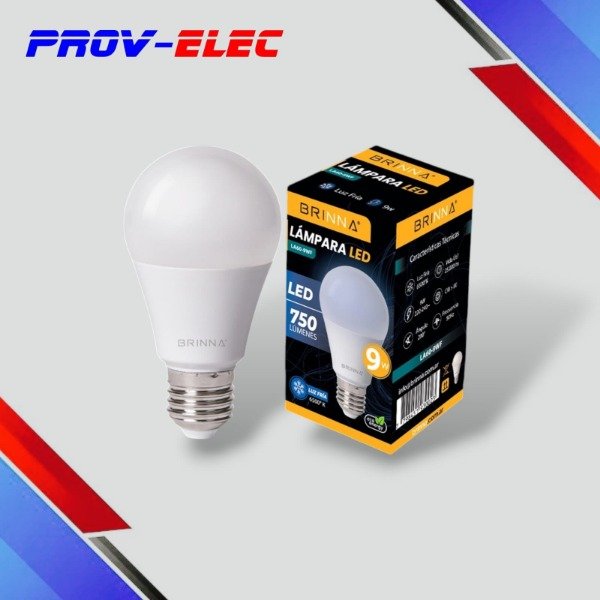 Producto - FOCO LAMPARA LED A60 BRINNA 9W BLANCO FRIO