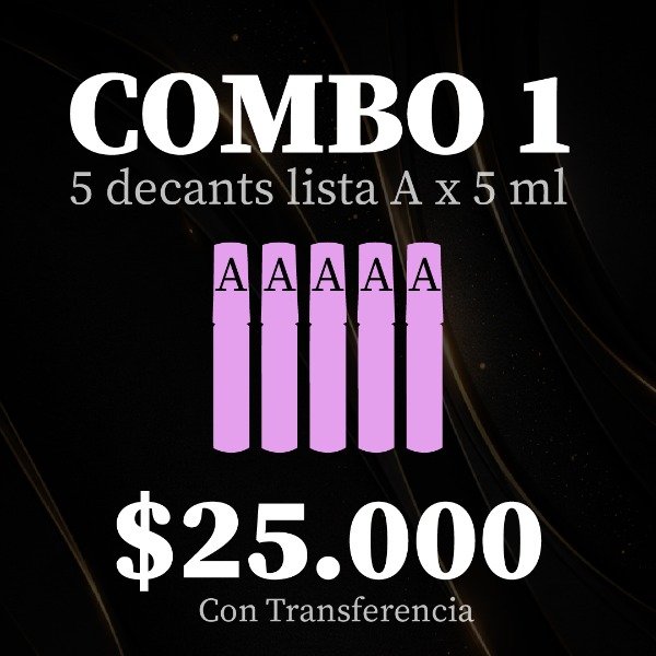 Producto - DECANTS - Combo 1 - 5 x 25.000